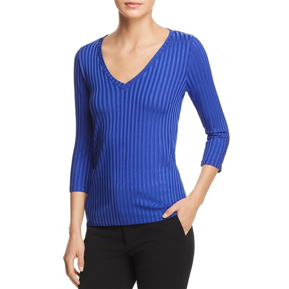 NWT BOSS Hugo Boss Etrica Ribbed Top Size Small - Picture 1 of 8